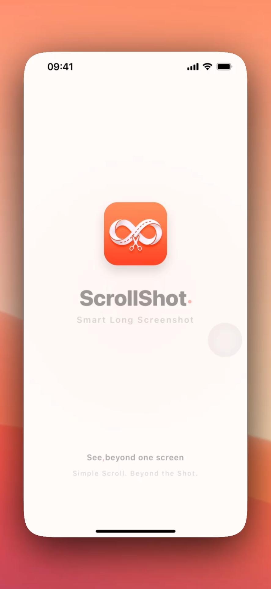 ScrollShot English video preview showing automatic long screenshot stitching